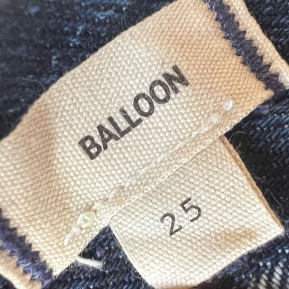 High Rise 90s Style Madewell Balloon Jeans - Dark Blue Denim - Picture 6 of 14